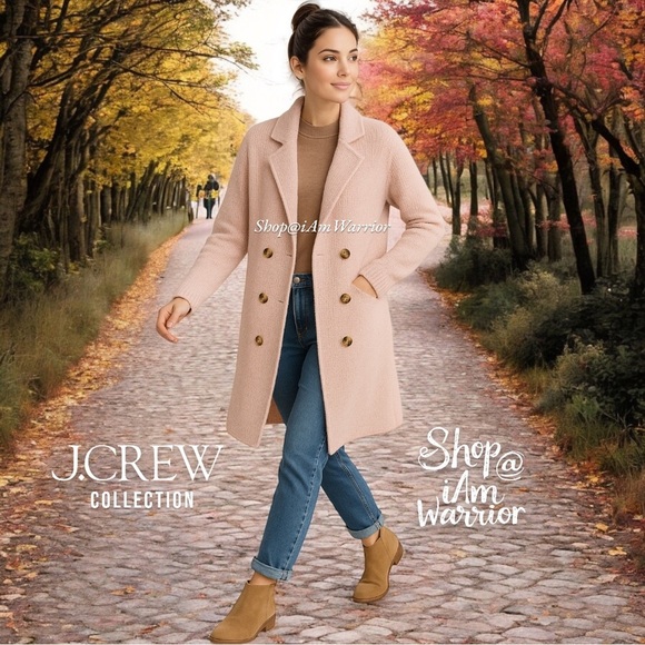 J. Crew Sweaters - J.Crew Collection NWT blush double breasted heavy knit coatigan *shop@iamwarrior